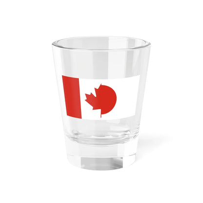 Flag of Canada and Japan (Canada) Shot Glass 1.5oz 1.5oz - Go Mug Yourself