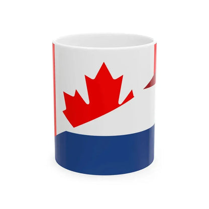 Flag of Canada and the Netherlands (Canada) White Coffee Mug 11oz - Go Mug Yourself