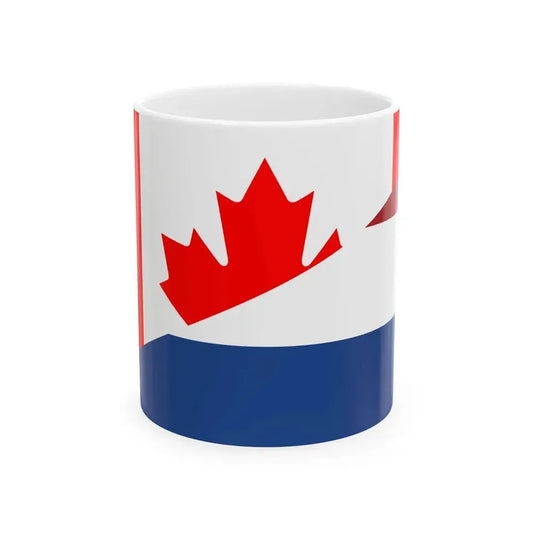 Flag of Canada and the Netherlands (Canada) White Coffee Mug 11oz - Go Mug Yourself