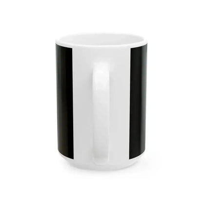 Flag of Canada black and white (Canada) White Coffee Mug - Go Mug Yourself