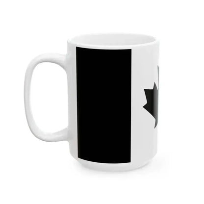Flag of Canada black and white (Canada) White Coffee Mug - Go Mug Yourself