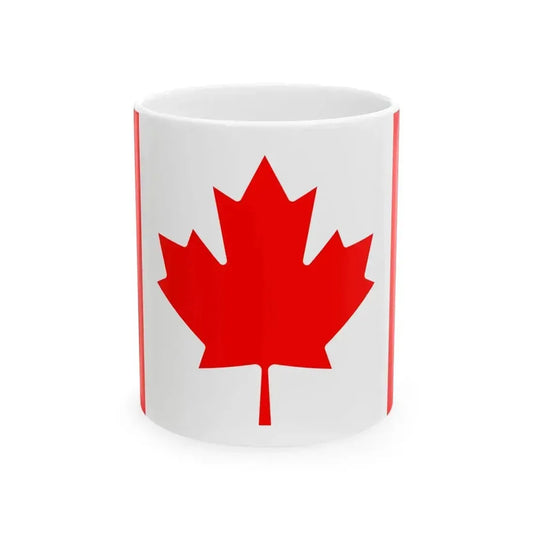 Flag of Canada (Canada) White Coffee Mug 11oz - Go Mug Yourself