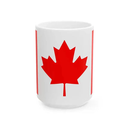Flag of Canada (Canada) White Coffee Mug 15oz - Go Mug Yourself