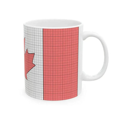Flag of Canada construction sheet (Canada) White Coffee Mug - Go Mug Yourself