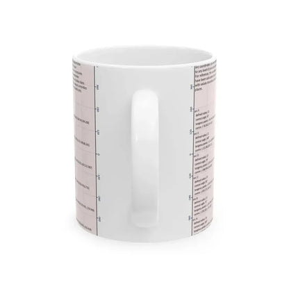 Flag of Canada construction sheet - leaf geometry (Canada) White Coffee Mug - Go Mug Yourself