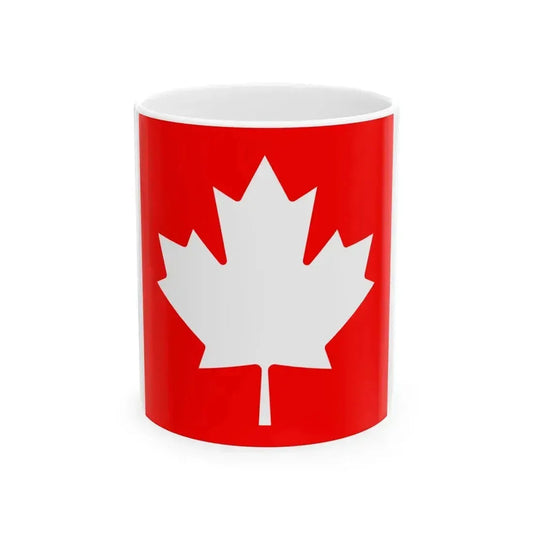 Flag of Canada inverted colours (Canada) White Coffee Mug 11oz - Go Mug Yourself