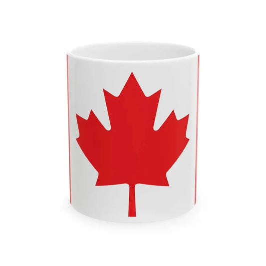 Flag of Canada official government version (Canada) White Coffee Mug 11oz - Go Mug Yourself