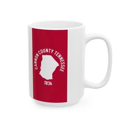 Flag of Cannon County Tennessee (United States) White Coffee Mug - Go Mug Yourself