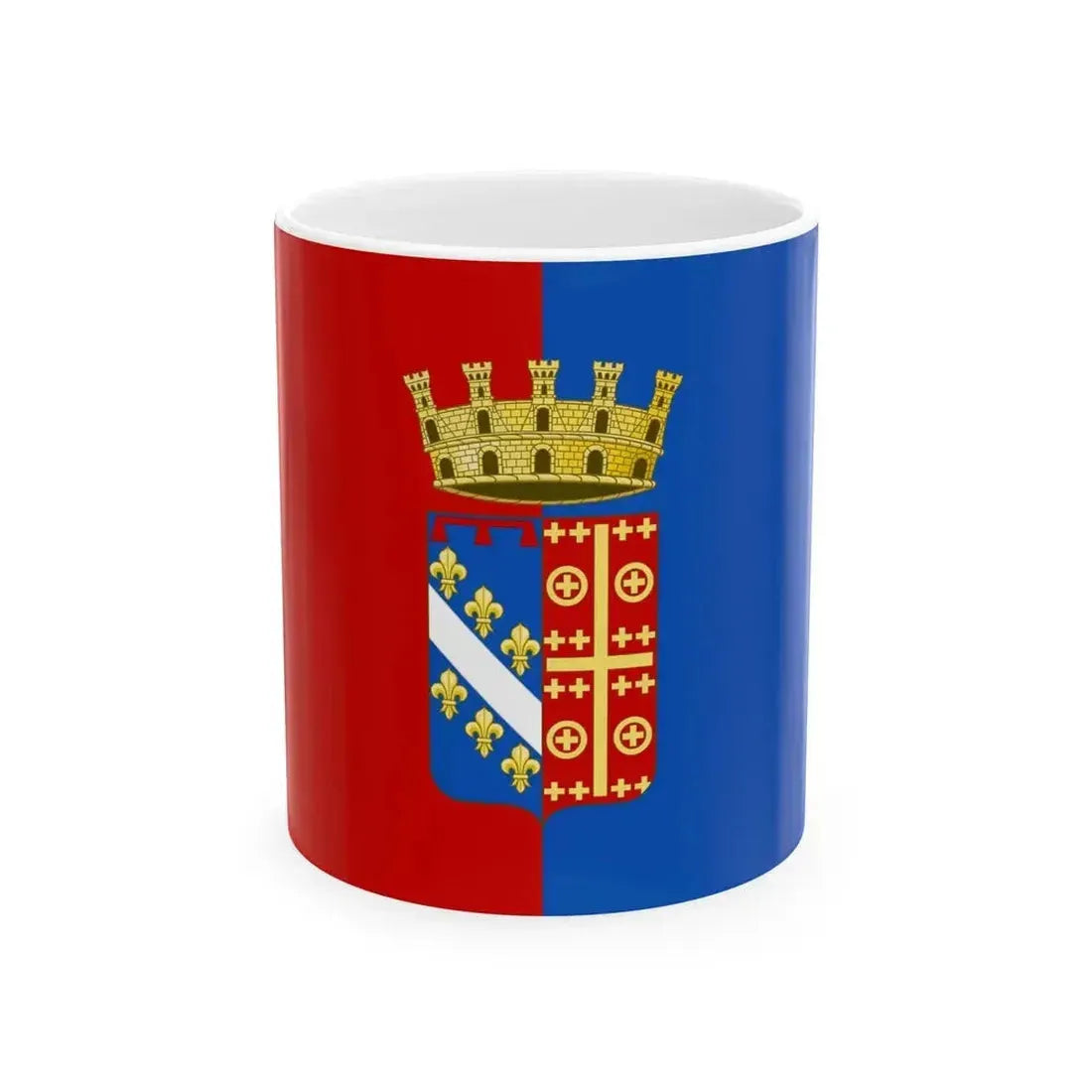Flag of Canosa di Puglia (Italy) White Coffee Mug 11oz - Go Mug Yourself