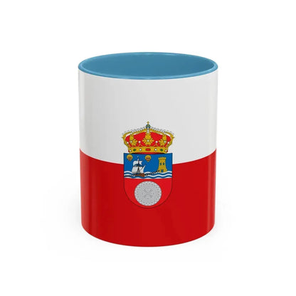Flag of Cantabria Spain - Accent Coffee Mug 11oz Light Blue - Go Mug Yourself
