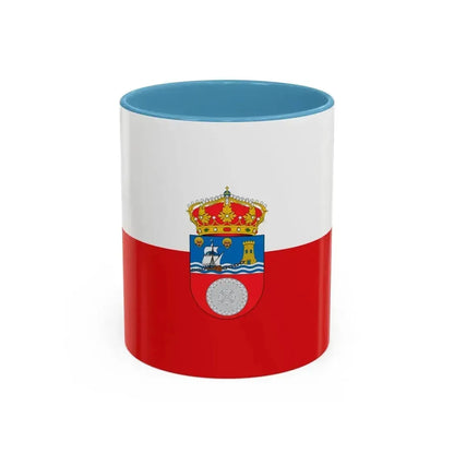 Flag of Cantabria Spain - Accent Coffee Mug 11oz Light Blue - Go Mug Yourself