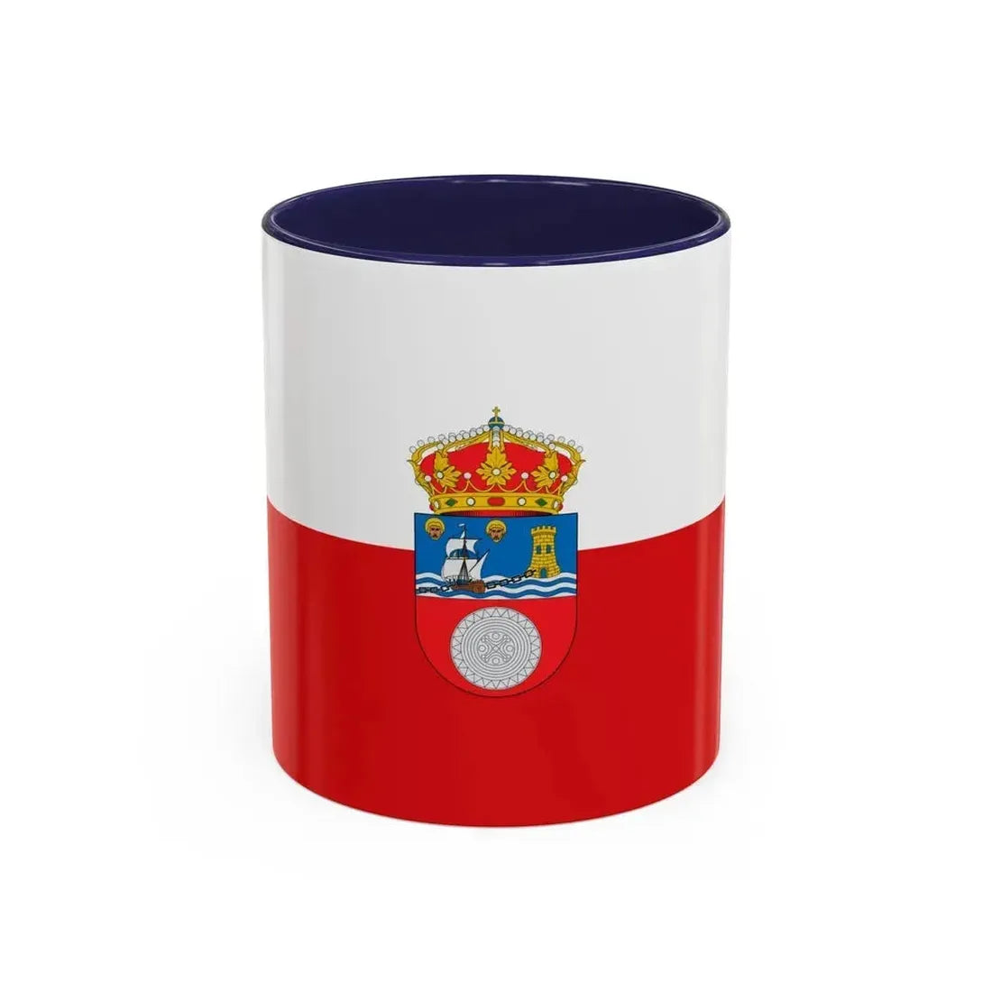 Flag of Cantabria Spain - Accent Coffee Mug 11oz Navy - Go Mug Yourself
