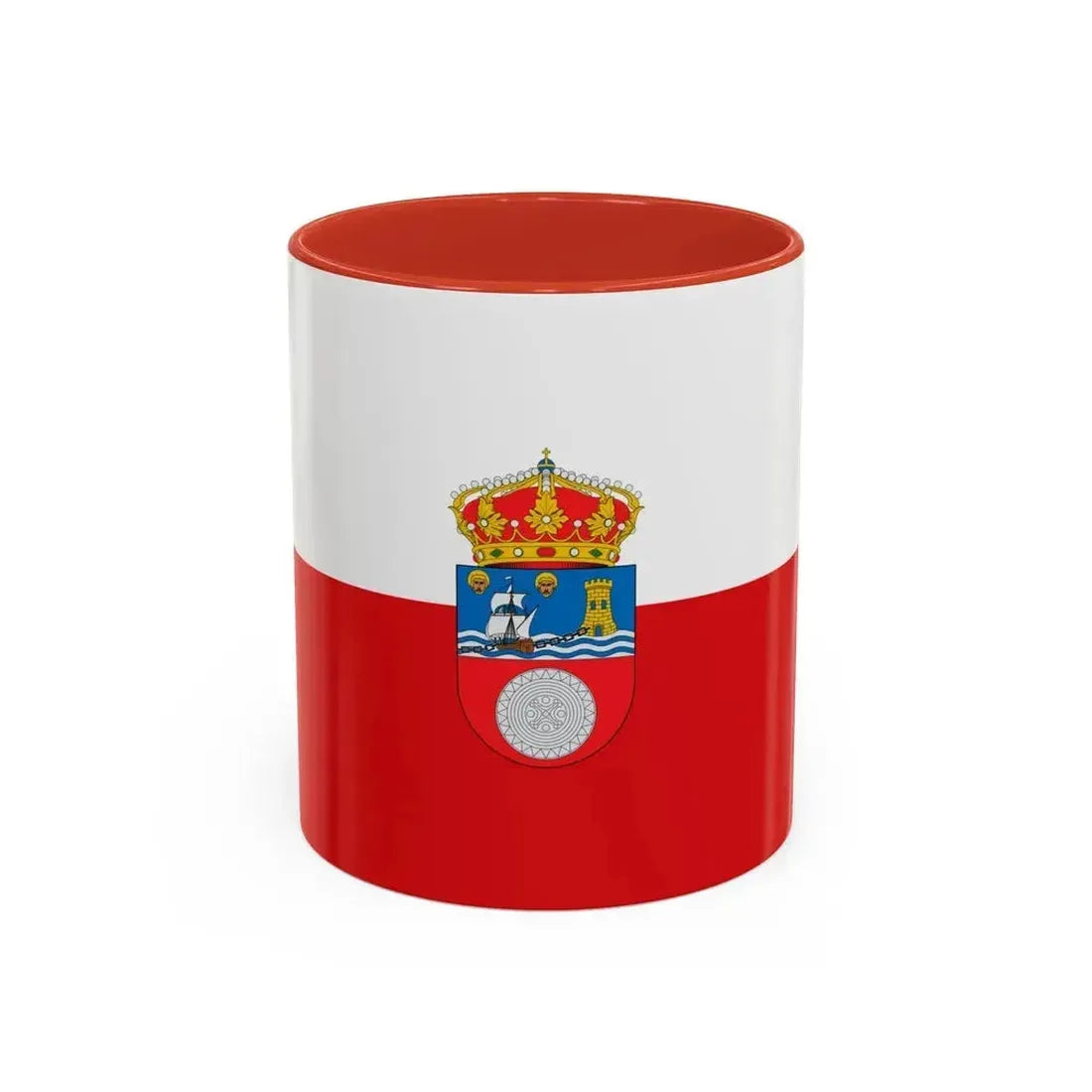 Flag of Cantabria Spain - Accent Coffee Mug 11oz Red - Go Mug Yourself