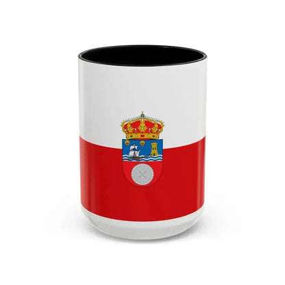 Flag of Cantabria Spain - Accent Coffee Mug 15oz Black - Go Mug Yourself