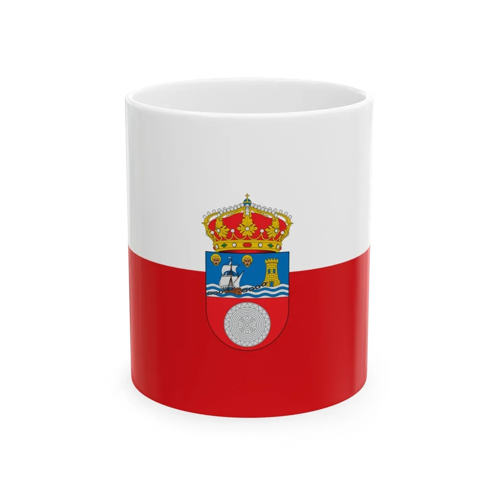 Flag of Cantabria Spain - White Coffee Mug-11oz-Go Mug Yourself