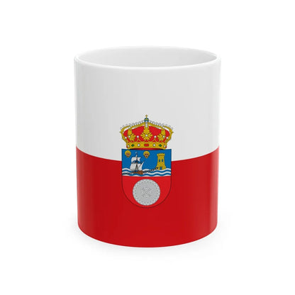 Flag of Cantabria Spain - White Coffee Mug-11oz-Go Mug Yourself