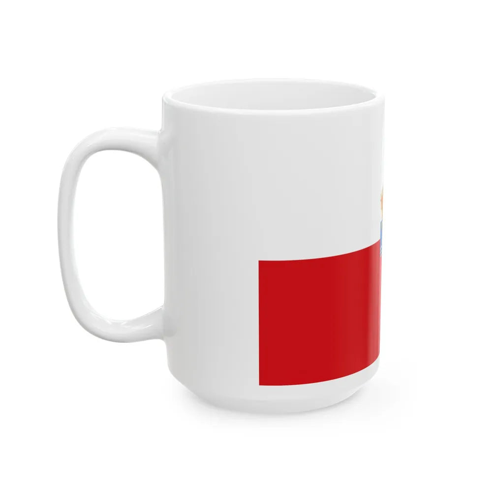 Flag of Cantabria Spain - White Coffee Mug-Go Mug Yourself