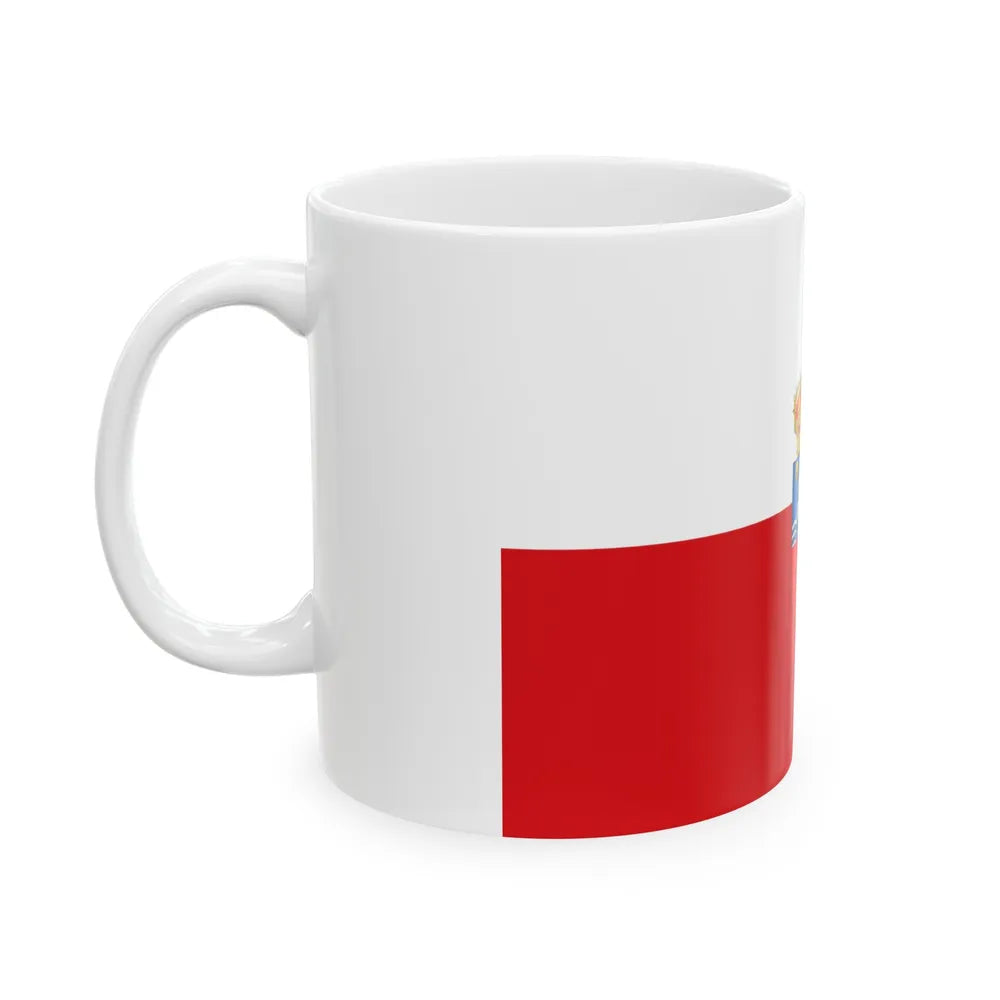 Flag of Cantabria Spain - White Coffee Mug-Go Mug Yourself