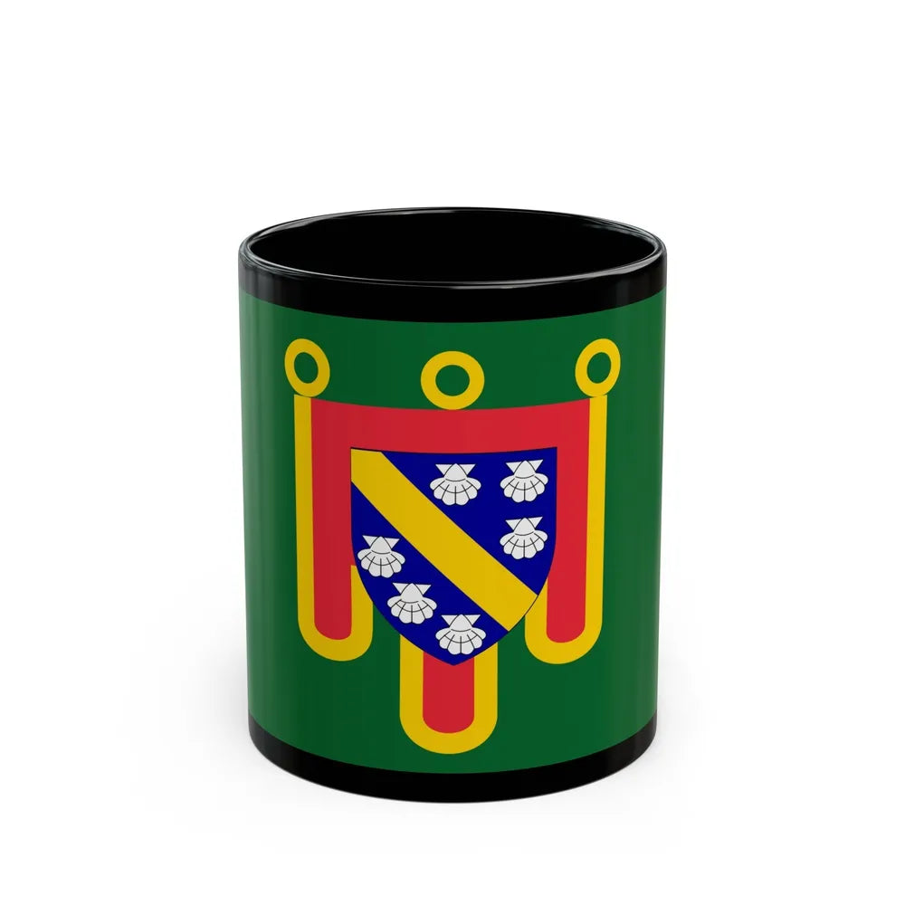 Flag of Cantal France 2 - Black Coffee Mug-11oz-Go Mug Yourself