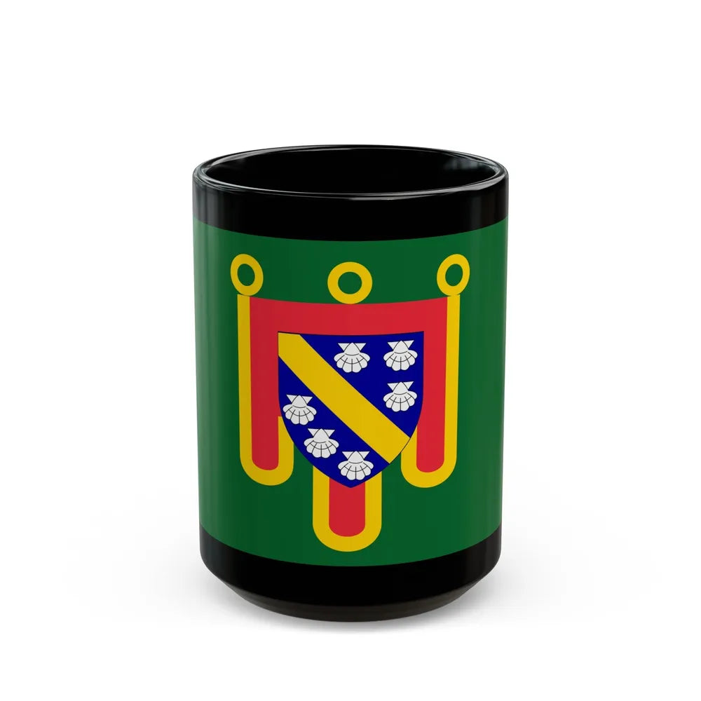 Flag of Cantal France 2 - Black Coffee Mug-15oz-Go Mug Yourself