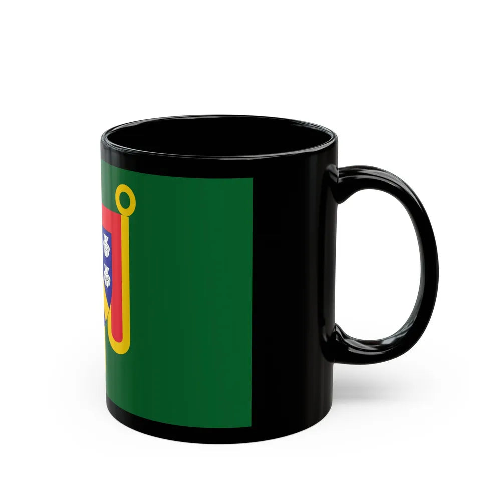 Flag of Cantal France 2 - Black Coffee Mug-Go Mug Yourself