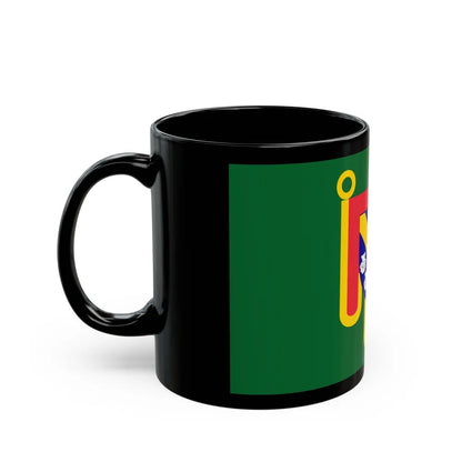 Flag of Cantal France 2 - Black Coffee Mug-Go Mug Yourself