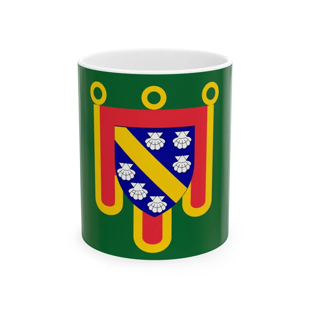 Flag of Cantal France 2 - White Coffee Mug-11oz-Go Mug Yourself