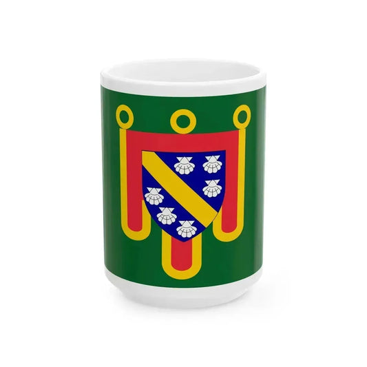 Flag of Cantal France 2 - White Coffee Mug 15oz - Go Mug Yourself