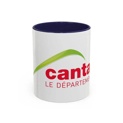 Flag of Cantal France - Accent Coffee Mug 11oz Navy - Go Mug Yourself