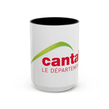 Flag of Cantal France - Accent Coffee Mug 15oz Black - Go Mug Yourself
