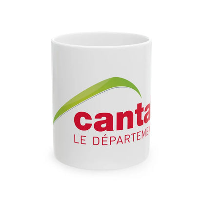 Flag of Cantal France - White Coffee Mug-11oz-Go Mug Yourself