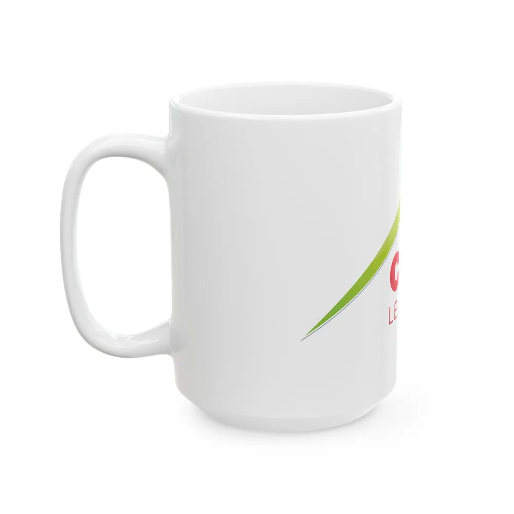 Flag of Cantal France - White Coffee Mug-Go Mug Yourself