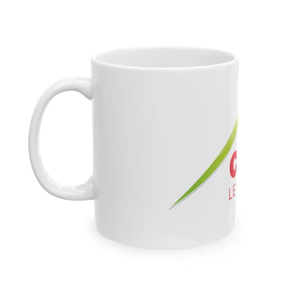 Flag of Cantal France - White Coffee Mug-Go Mug Yourself