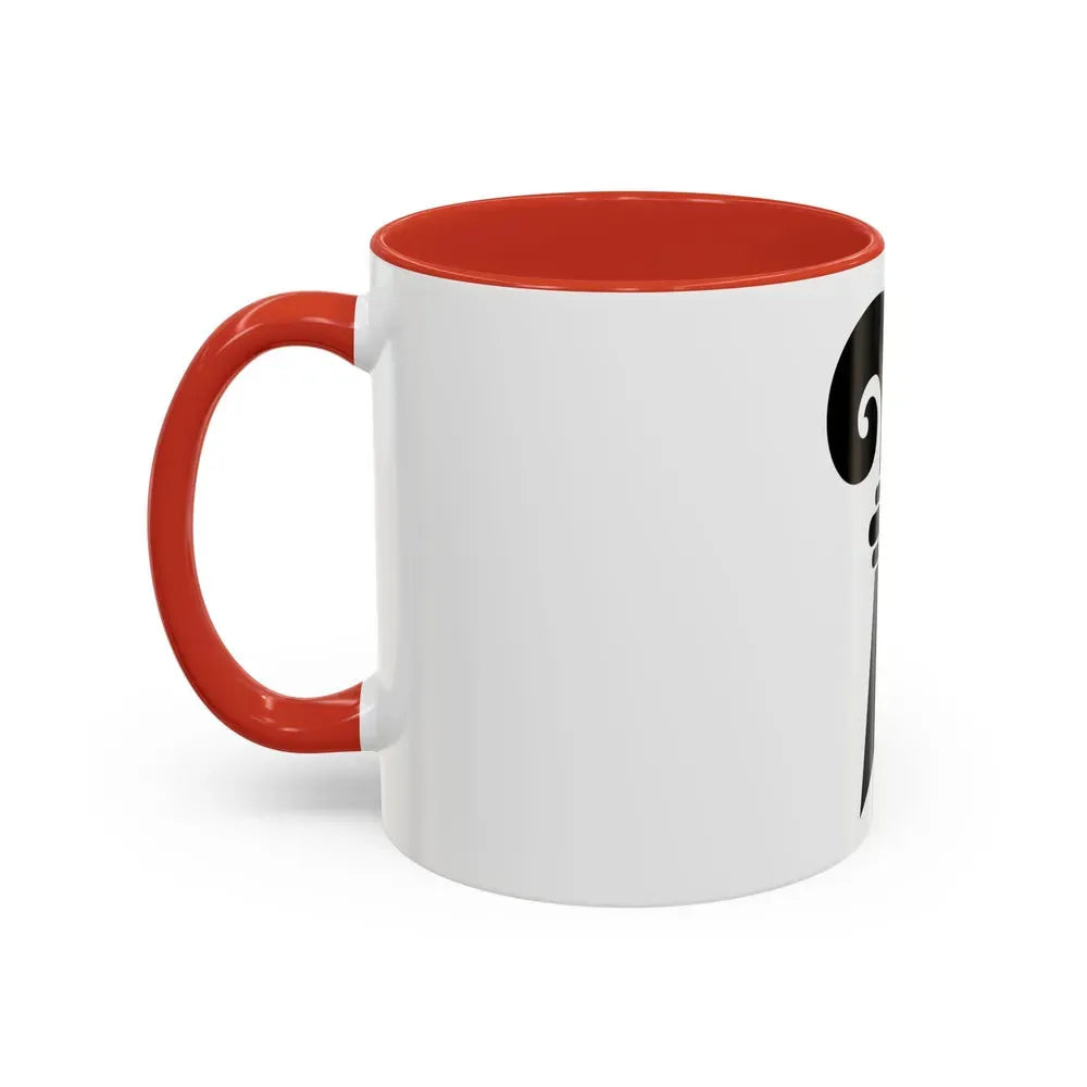 Flag of Canton of Basel Switzerland - Accent Coffee Mug - Go Mug Yourself