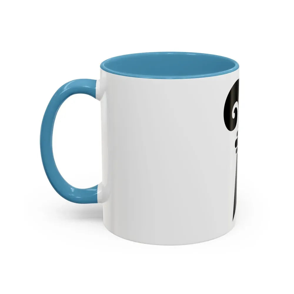 Flag of Canton of Basel Switzerland - Accent Coffee Mug - Go Mug Yourself