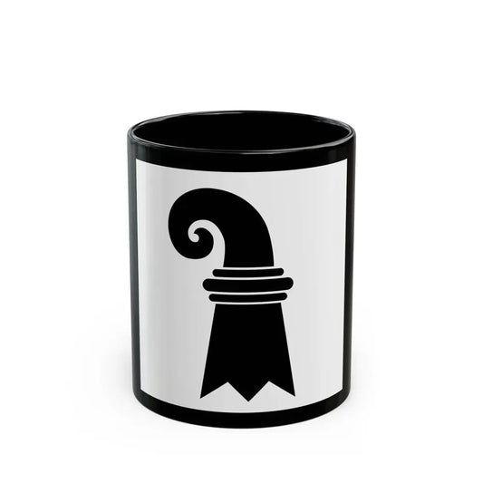 Flag of Canton of Basel Switzerland - Black Coffee Mug 11oz - Go Mug Yourself