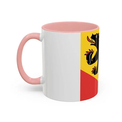Flag of Canton of Bern Switzerland - Accent Coffee Mug - Go Mug Yourself