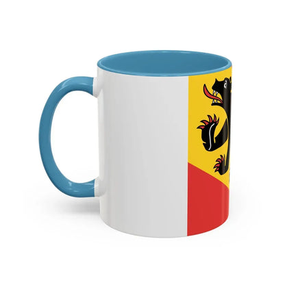 Flag of Canton of Bern Switzerland - Accent Coffee Mug - Go Mug Yourself
