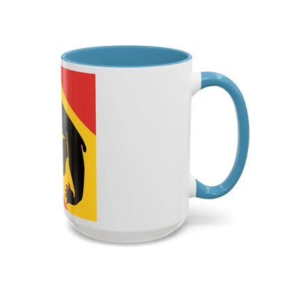 Flag of Canton of Bern Switzerland - Accent Coffee Mug - Go Mug Yourself