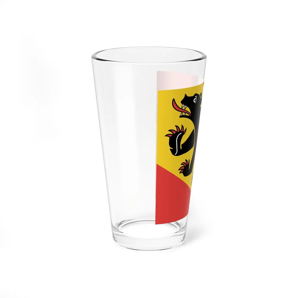 Flag of Canton of Bern Switzerland - Pint Glass 16oz-Go Mug Yourself