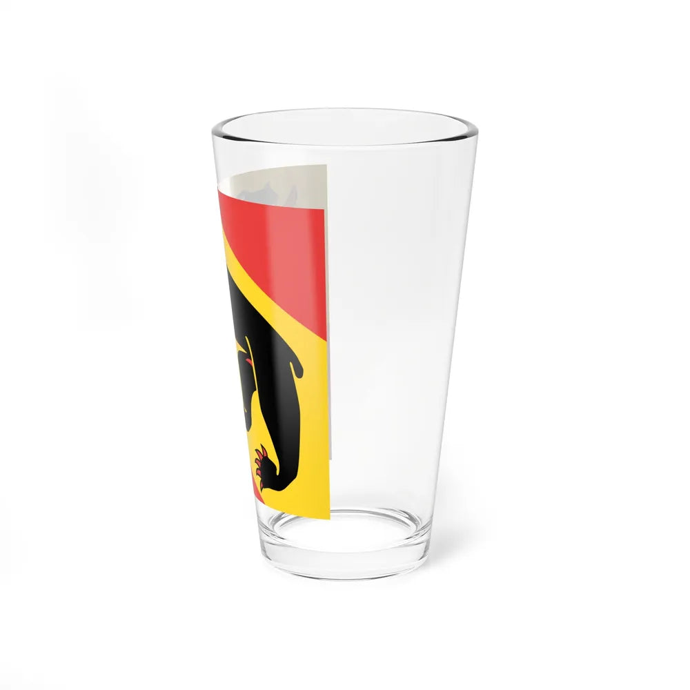 Flag of Canton of Bern Switzerland - Pint Glass 16oz-Go Mug Yourself