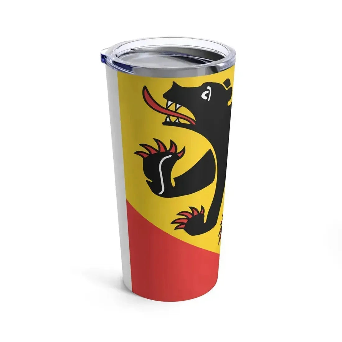 Flag of Canton of Bern Switzerland - Tumbler 20oz - Go Mug Yourself