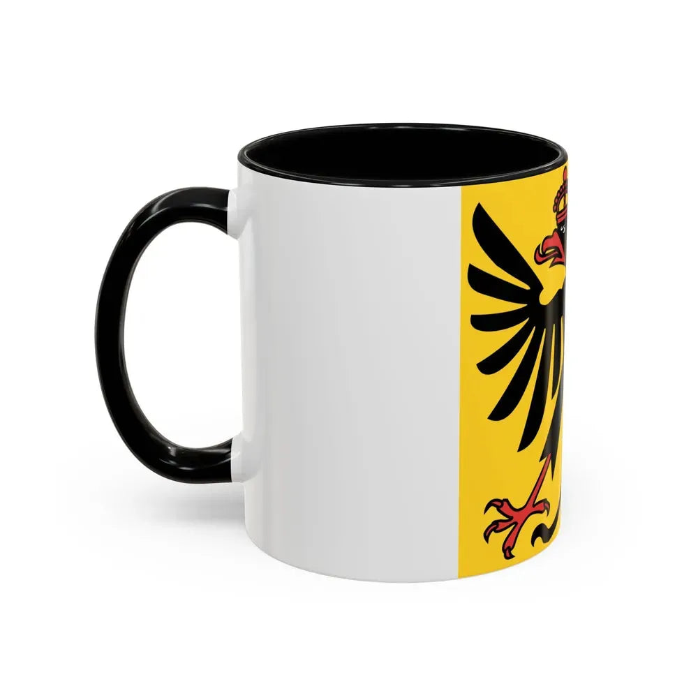 Flag of Canton of Geneva Switzerland - Accent Coffee Mug - Go Mug Yourself