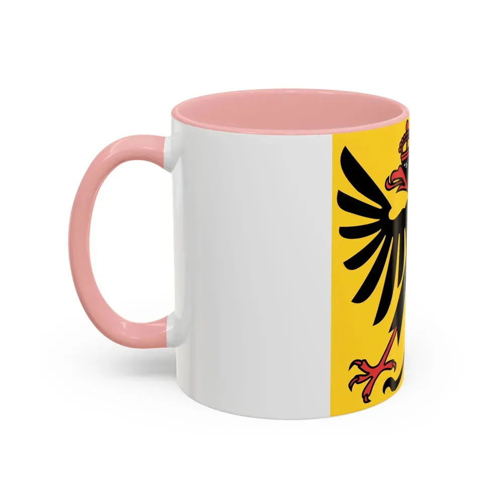 Flag of Canton of Geneva Switzerland - Accent Coffee Mug - Go Mug Yourself