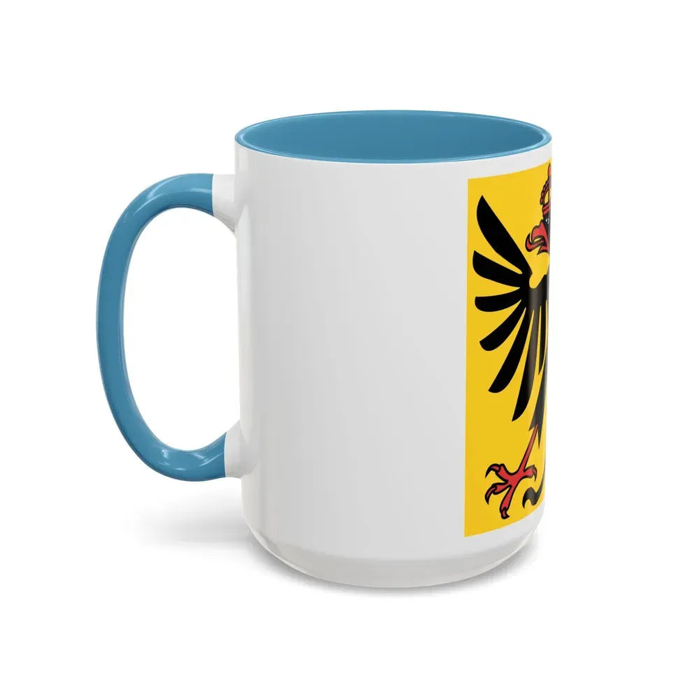 Flag of Canton of Geneva Switzerland - Accent Coffee Mug - Go Mug Yourself