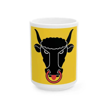 Flag of Canton of Uri (Switzerland) White Coffee Mug 15oz - Go Mug Yourself