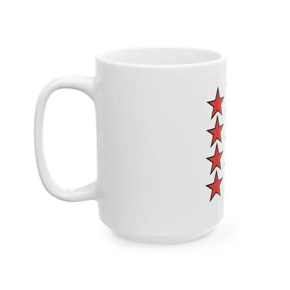 Flag of Canton of Valais (Switzerland) White Coffee Mug - Go Mug Yourself