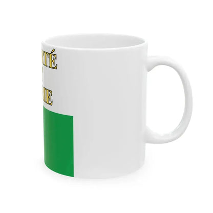 Flag of Canton of Vaud (Switzerland) White Coffee Mug - Go Mug Yourself