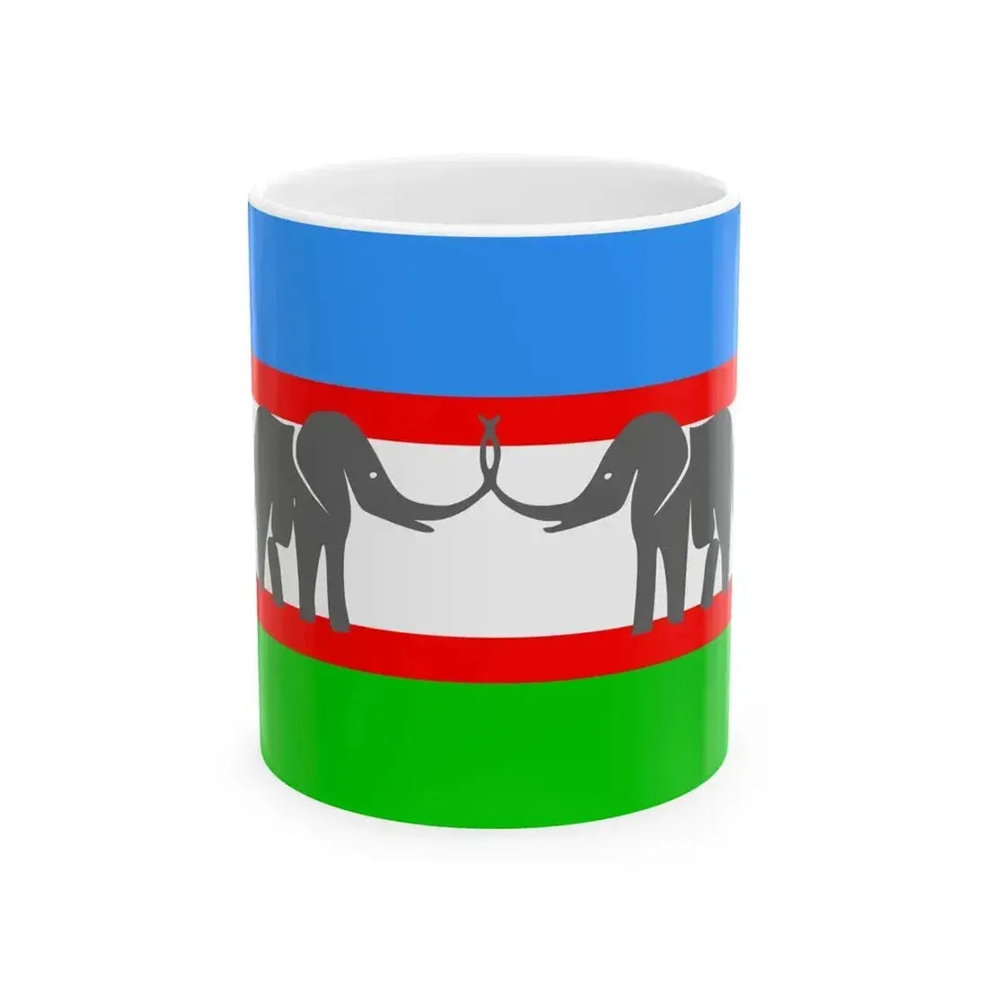 Flag of CANU (Namibia) White Coffee Mug 11oz - Go Mug Yourself