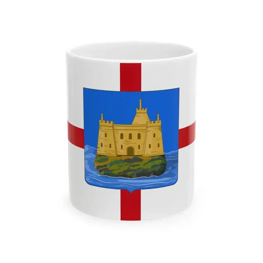 Flag of Capraia Isola (Italy) White Coffee Mug 11oz - Go Mug Yourself